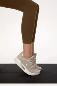 US Polo Assn. Women Khaki Melange High Waist Shaping Daily Leggings - Image 7