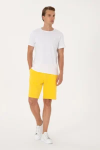 US Polo Assn. Men Yellow Knitting Shorts