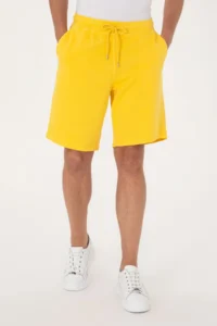 US Polo Assn. Men Yellow Knitting Shorts - Image 2