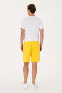 US Polo Assn. Men Yellow Knitting Shorts - Image 4