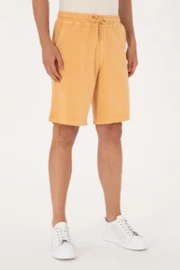 US Polo Assn. Men Orange Knitting Shorts - Image 2