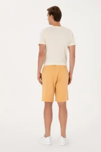 US Polo Assn. Men Orange Knitting Shorts - Image 4