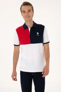 US Polo Shirt Assn. Men Regular Fit WHITE Polo Shirt Shirt Collar T-Shirt