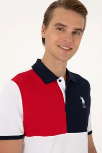 US Polo Shirt Assn. Men Regular Fit WHITE Polo Shirt Shirt Collar T-Shirt - Image 2