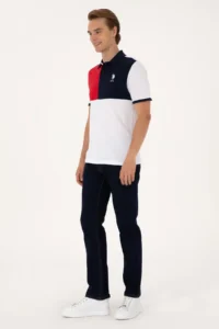 US Polo Shirt Assn. Men Regular Fit WHITE Polo Shirt Shirt Collar T-Shirt - Image 4