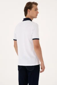 US Polo Shirt Assn. Men Regular Fit WHITE Polo Shirt Shirt Collar T-Shirt - Image 5