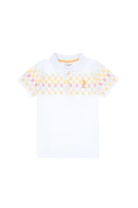 US Polo Assn. Boys' Orange Polo Shirt Collar T-Shirt - Image 2