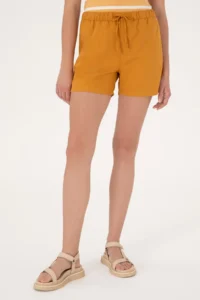 US Polo Assn. Women Mustard Weaving Shorts - Image 2