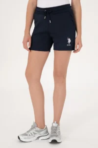 US Polo Assn. Women Navy Blue Knitting Shorts - Image 2