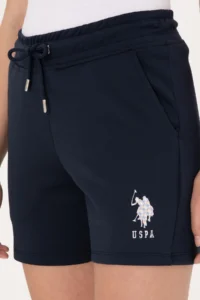 US Polo Assn. Women Navy Blue Knitting Shorts - Image 5