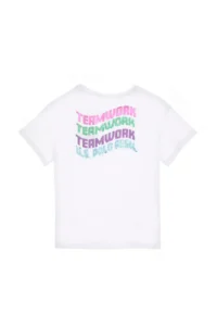 US Polo Assn. Girls' WHITE T-Shirt - Image 3
