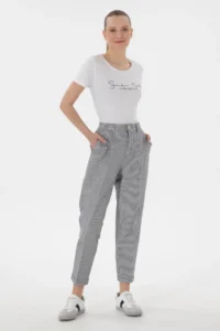 US Polo Assn. Women WHITE Crew Neck T-Shirt - Image 4