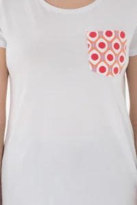 US Polo Assn. Women WHITE Crew Neck T-Shirt - Image 6
