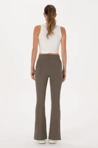 US Polo Assn. Women Mink High Waist flared leg Leggings - Image 4
