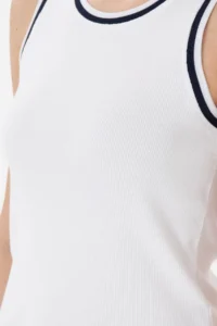 US Polo Assn. Women WHITE Sleeveless Crew Neck T-Shirt - Image 7