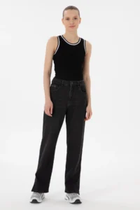 US Polo Assn. Women Black Sleeveless Crew Neck T-Shirt - Image 4