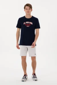 US Polo Assn. Men Light Gray Knitting Shorts