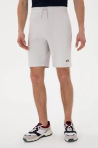 US Polo Assn. Men Light Gray Knitting Shorts - Image 2