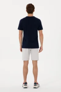 US Polo Assn. Men Light Gray Knitting Shorts - Image 4