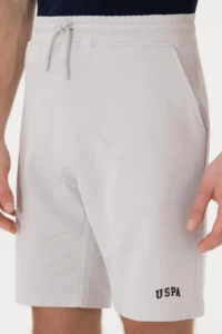US Polo Assn. Men Light Gray Knitting Shorts - Image 5