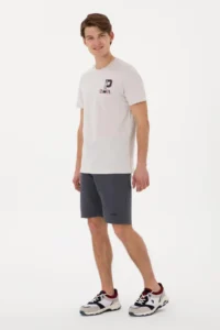 US Polo Assn. Men Anthracite Knitting Shorts - Image 3