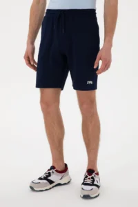 US Polo Assn. Men Navy Blue Knitting Shorts - Image 2