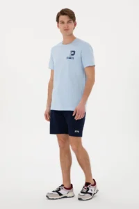 US Polo Assn. Men Navy Blue Knitting Shorts - Image 3