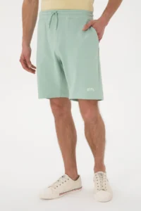 US Polo Assn. Men Water Green Knitting Shorts - Image 2