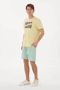 US Polo Assn. Men Water Green Knitting Shorts - Image 3