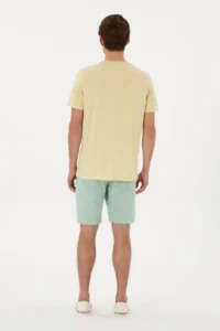 US Polo Assn. Men Water Green Knitting Shorts - Image 4