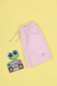 US Polo Assn. Girls' Light Pink Cotton Weaving Shorts
