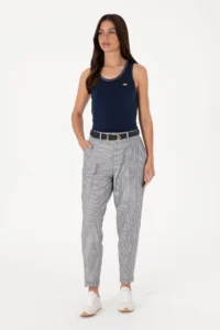 US Polo Assn. Women Navy Blue Crew Neck Knitwear T-Shirt - Image 4