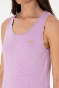 US Polo Assn. Women Lilac Crew Neck Knitwear T-Shirt - Image 7