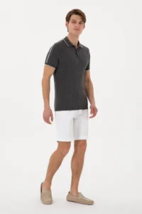 US Polo Assn. Men slim Fit Crew Neck Anthracite T-Shirt - Image 4