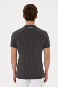 US Polo Assn. Men slim Fit Crew Neck Anthracite T-Shirt - Image 5