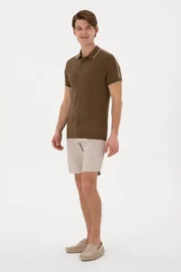 US Polo Assn. Men slim Fit Crew Neck Khaki T-Shirt - Image 4