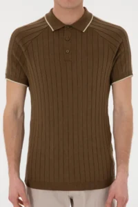 US Polo Assn. Men slim Fit Crew Neck Khaki T-Shirt - Image 6
