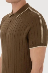 US Polo Assn. Men slim Fit Crew Neck Khaki T-Shirt - Image 7