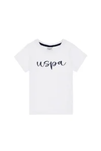 US Polo Shirt Assn. Boys' Crew Neck WHITE T-Shirt - Image 2