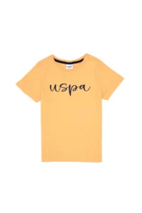 US Polo Shirt Assn. Boys' Orange Crew Neck Basic T-Shirt