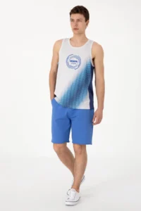 US Polo Assn. Men Indigo Knitting Shorts - Image 3