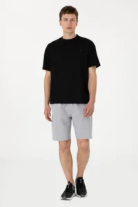 US Polo Assn. Men Gray Melange Knitting Shorts
