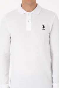 US Polo Shirt Assn. Men slim Fit Polo Shirt Shirt Collar WHITE Basic Sweatshirt - Image 7