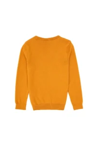 US Polo Shirt Assn. Boys' Mustard Crew Neck Basic Sweater - Image 2