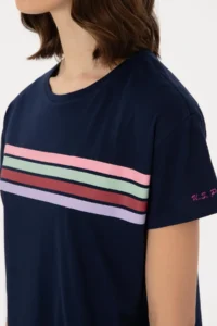 US Polo Assn. Women Navy Blue Crew Neck T-Shirt - Image 7