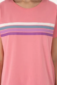 US Polo Assn. Women Pink Crew Neck T-Shirt - Image 6