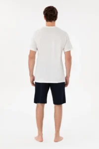 US Polo Shirt Assn. Men Crew Neck WHITE Pajama Set - Image 5