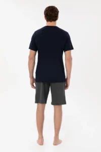 US Polo Shirt Assn. Men Crew Neck Navy Blue Pajama Set - Image 5