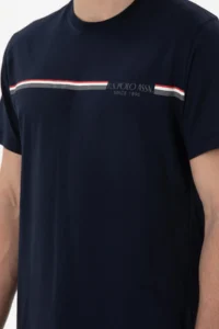 US Polo Shirt Assn. Men Crew Neck Navy Blue Pajama Set - Image 7