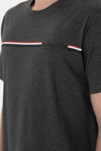 US Polo Shirt Assn. Men Crew Neck anthracite Melange Pajama Set - Image 7